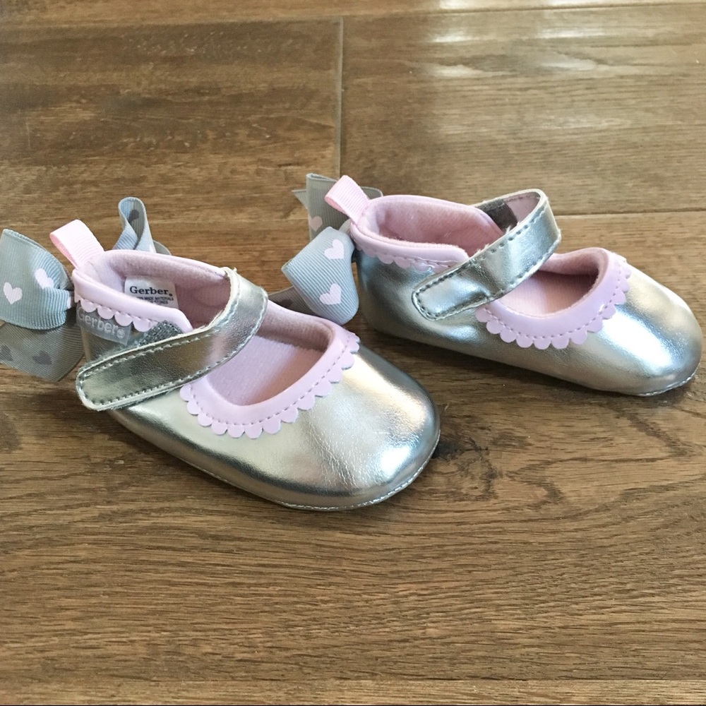 NEW Baby Girls Mary Jane Crib Shoes